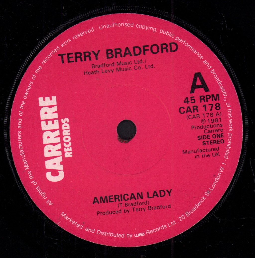 Terry Bradford - American Lady - 7 Inch