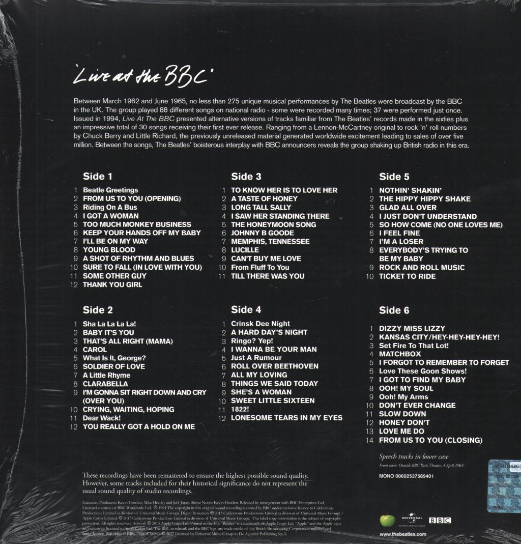 Beatles - Live At The BBC - Triple Lp