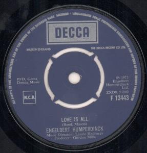 Engelbert Humperdinck - Love Is All - 7 Inch