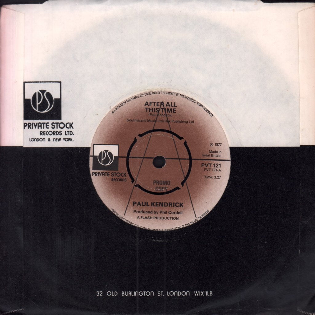 Paul Kendrick - After All This Time - 7 Inch
