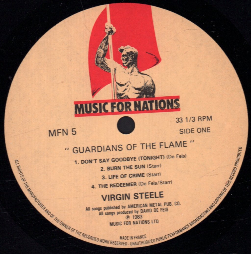 Virgin Steele - Guardians Of The Flame - Lp