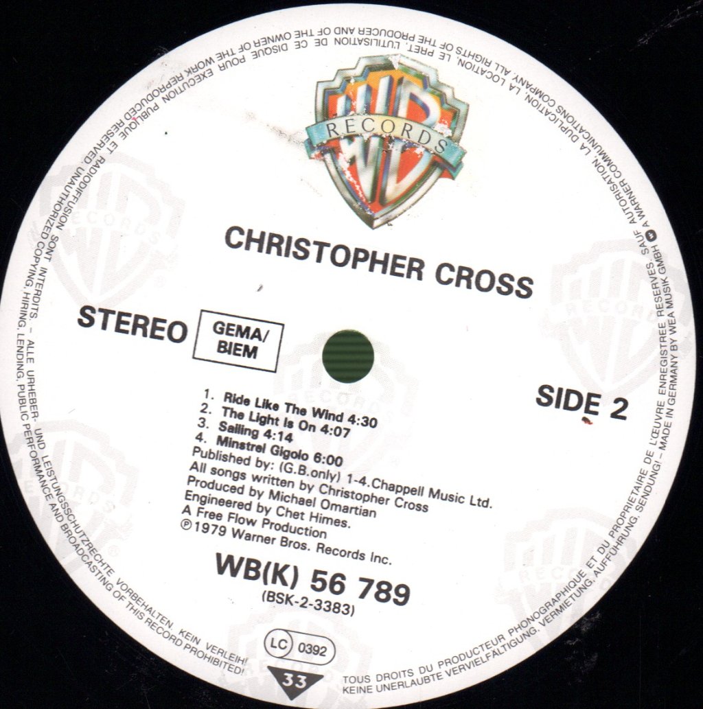 Christopher Cross - Christopher Cross - Lp