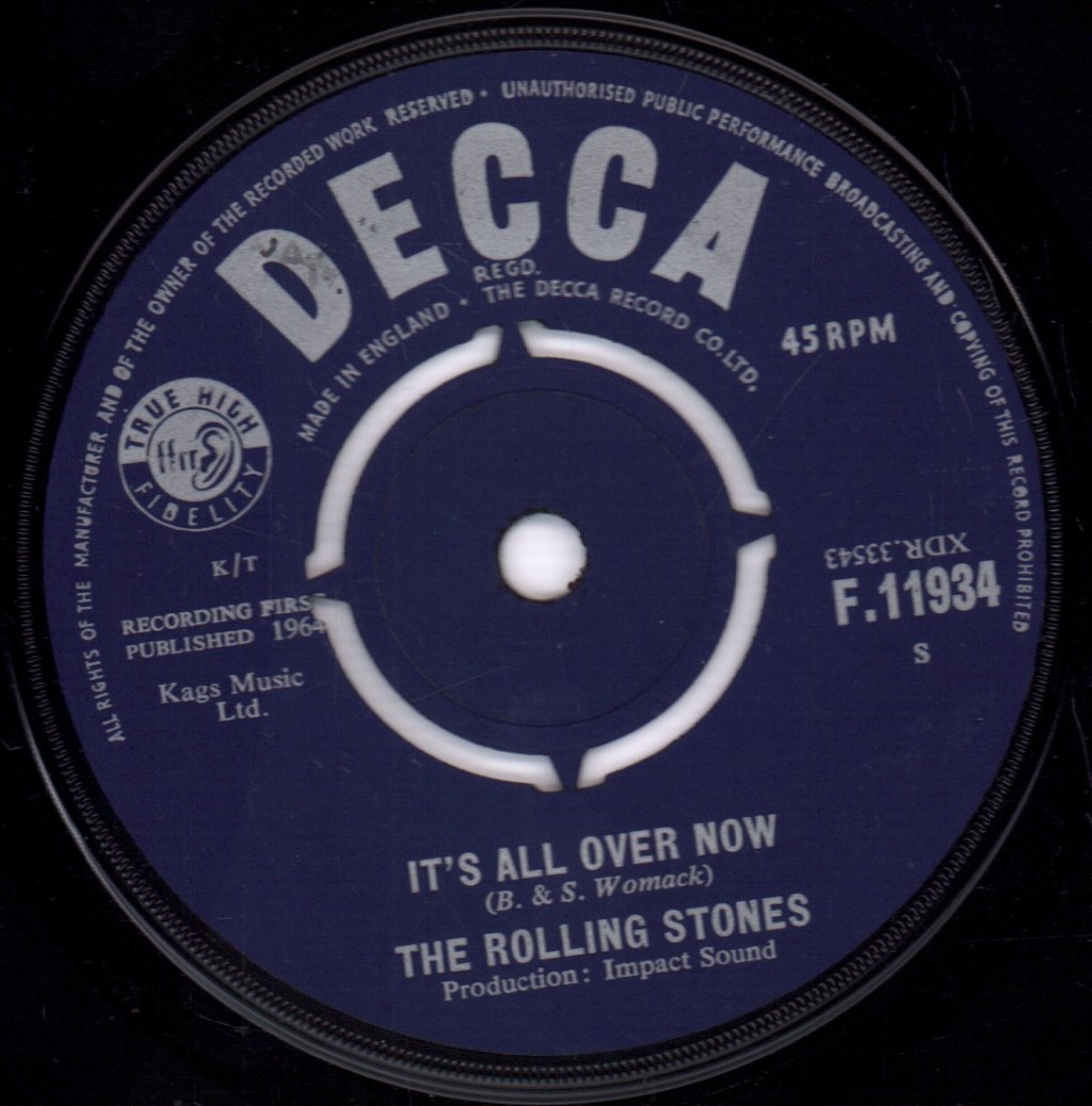 Rolling Stones - It's All Over Now - 7 Inch