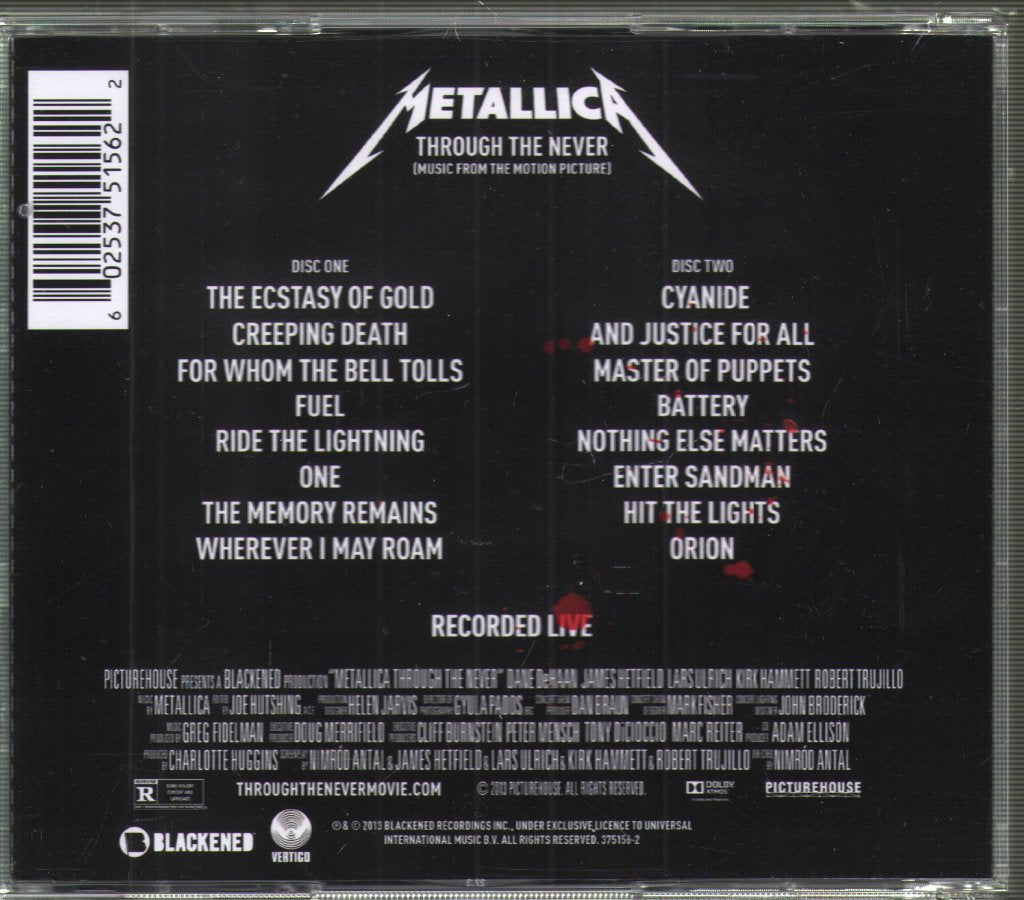 Metallica - Through The Never (Music From The Motion Picture) - Double Cd
