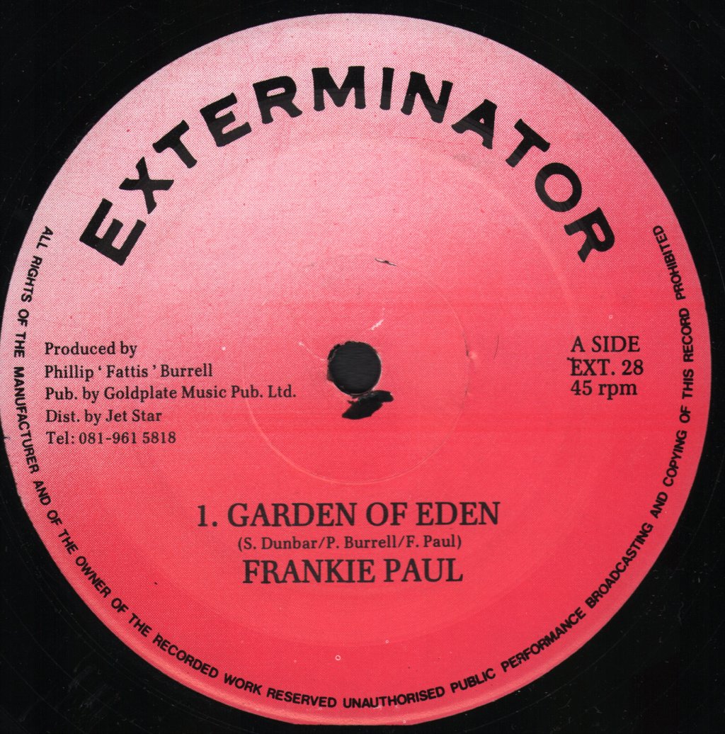 Frankie Paul / Michigan - Garden Of Eden / Caan Cross The Border - 12 Inch
