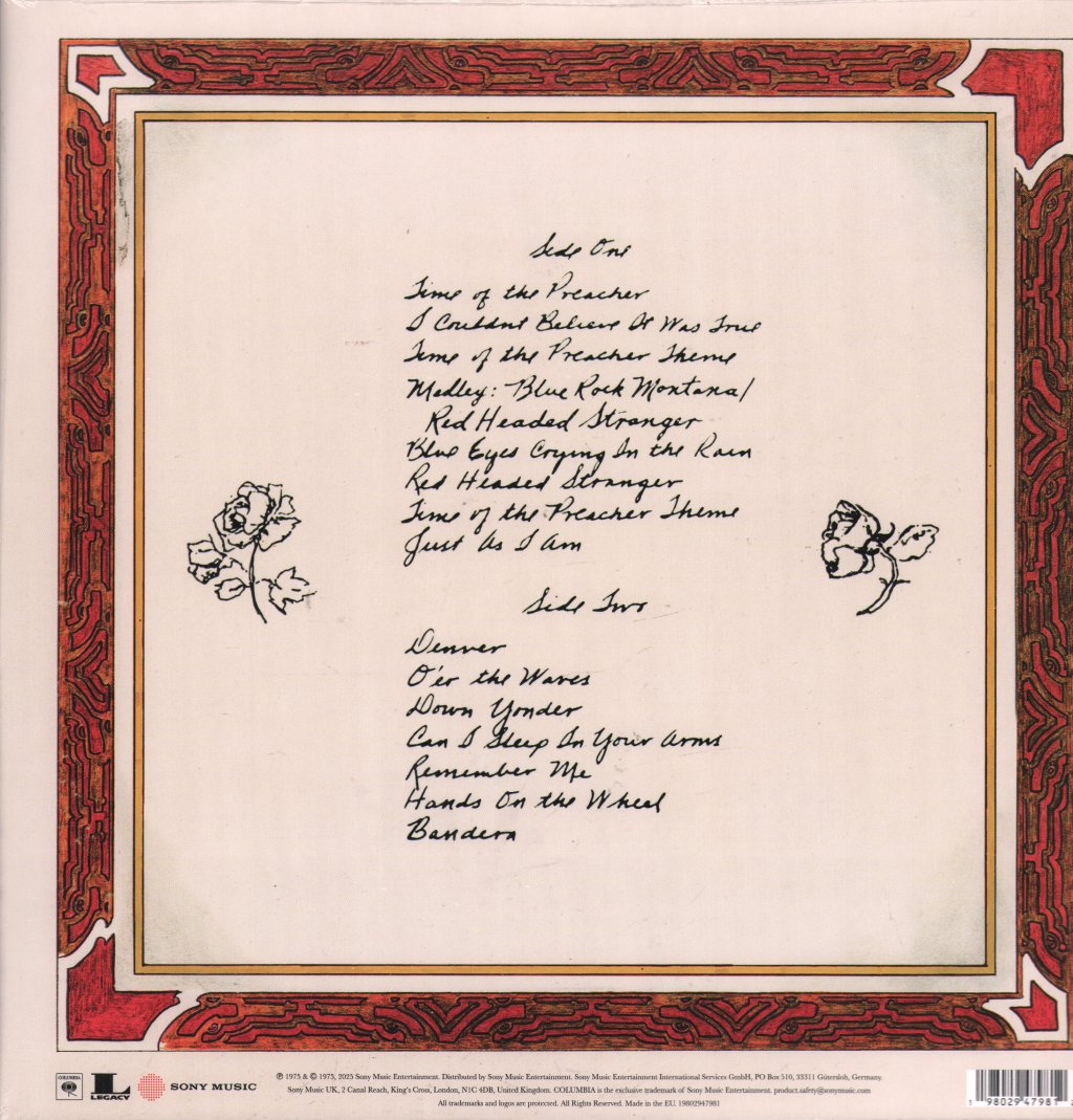 Willie Nelson - Red Headed Stranger - Lp