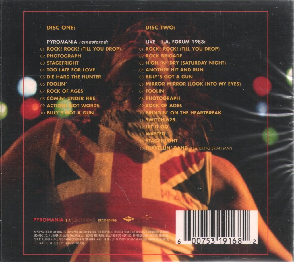 Def Leppard - Pyromania - Cd Set