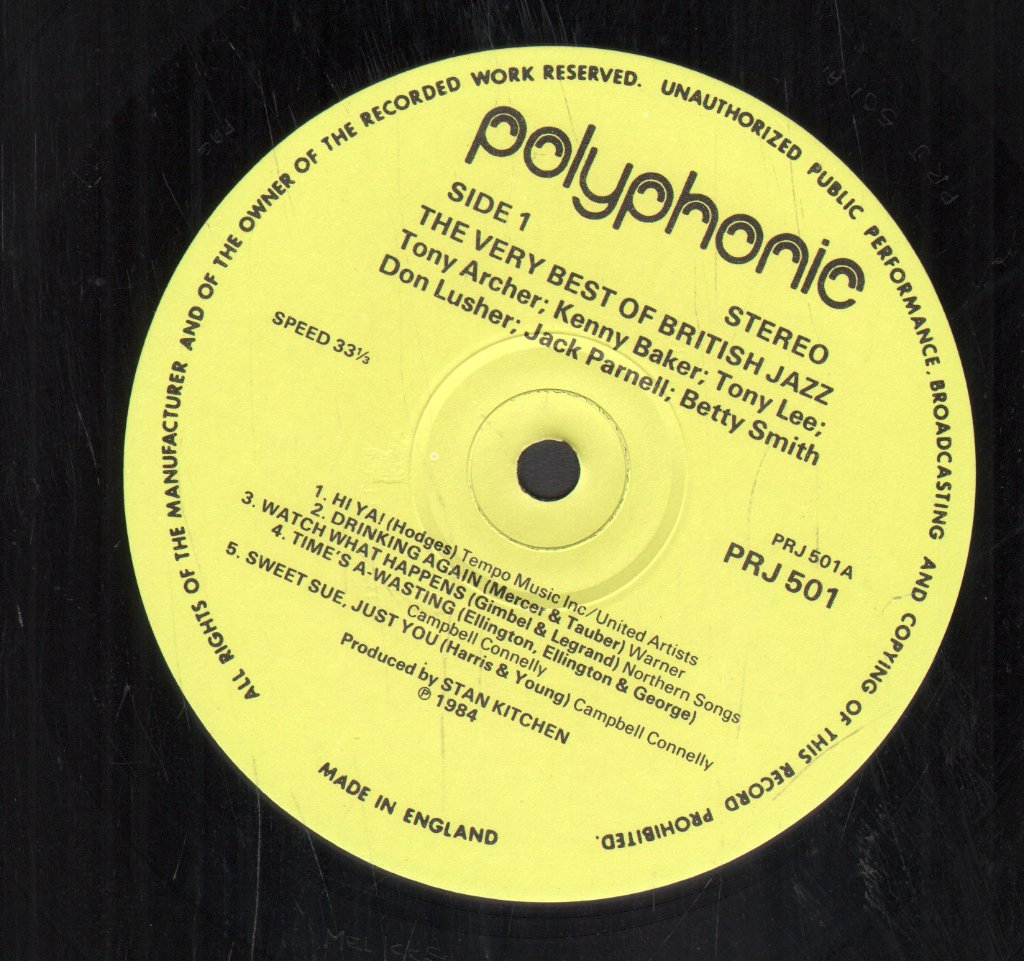 Various Artists - Very Best Of British Jazz - Lp