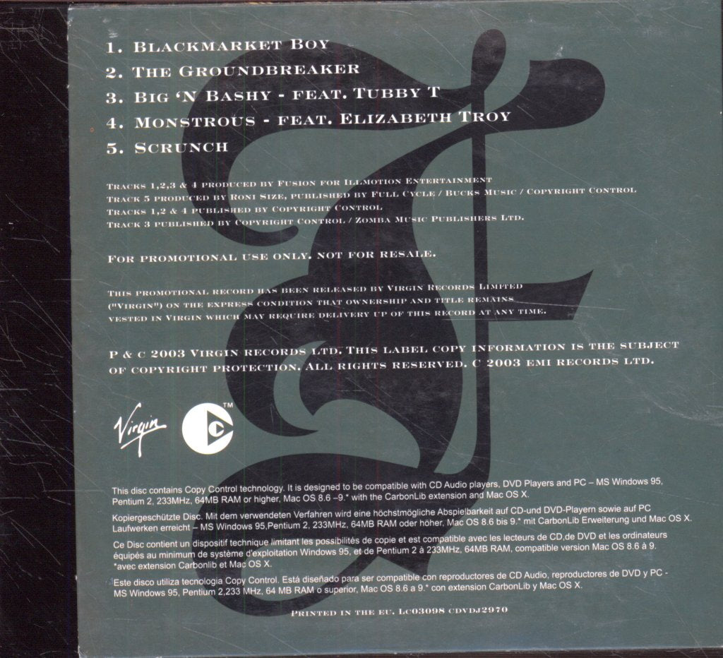 Fallacy - Blackmarket Boy - Cd