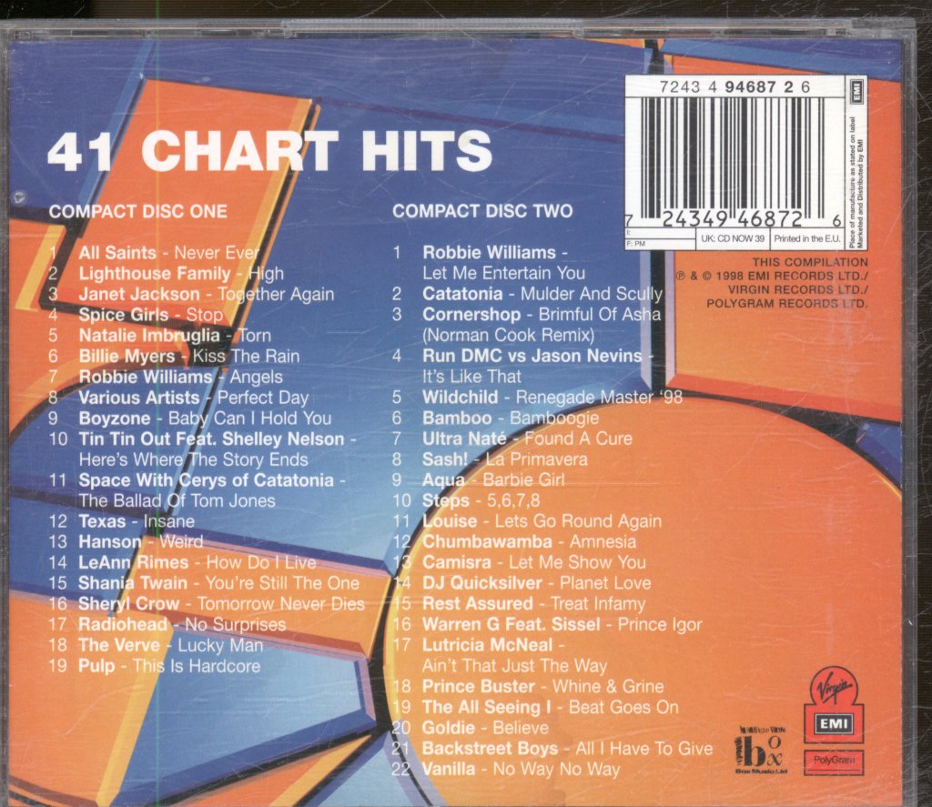 Various Artists - Now That's What I Call Music! 39 - Double Cd