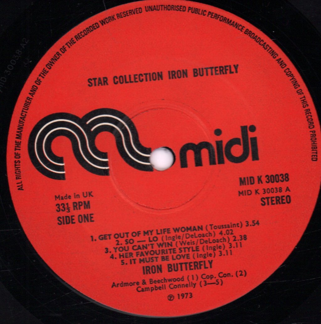 Iron Butterfly - Star-Collection - Lp