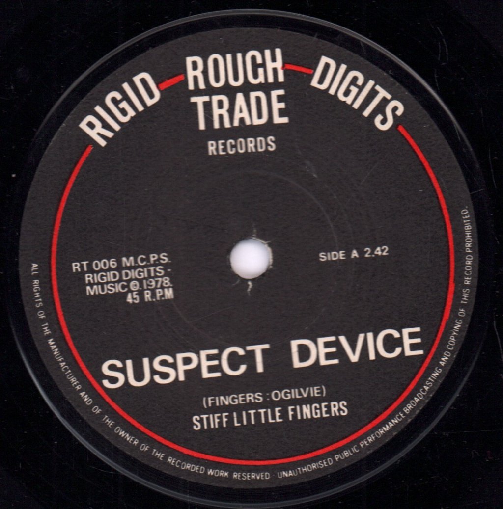 Stiff Little Fingers - Suspect Device - 7 Inch