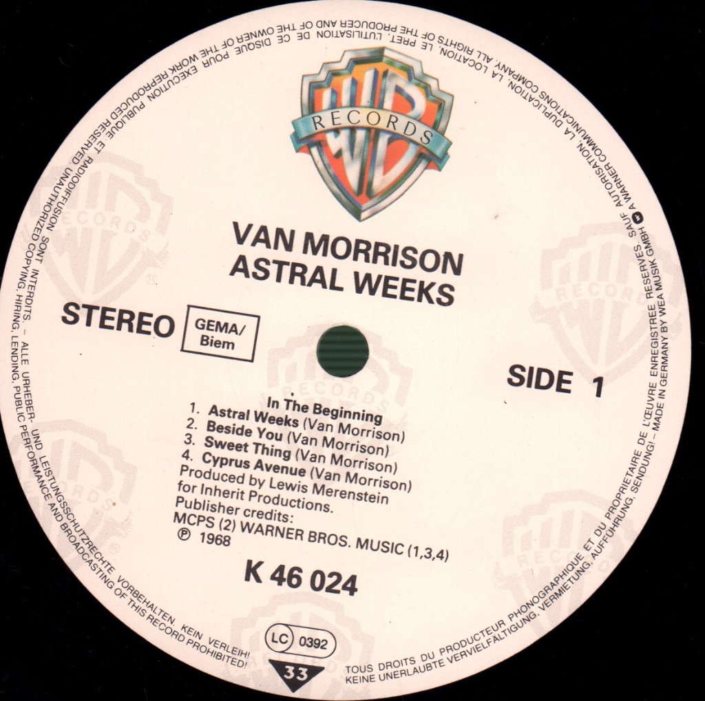 Van Morrison - Astral Weeks - Lp