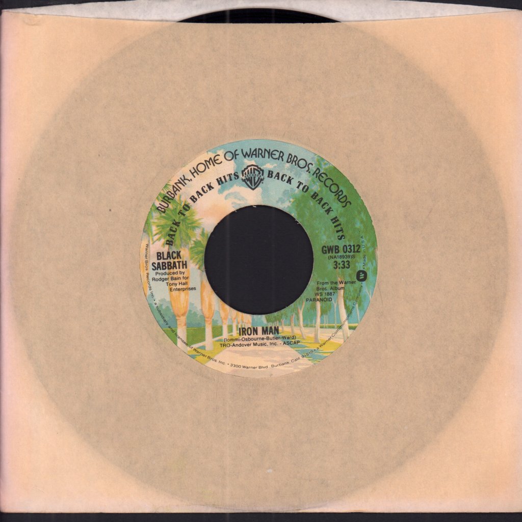Black Sabbath - Paranoid - 7 Inch