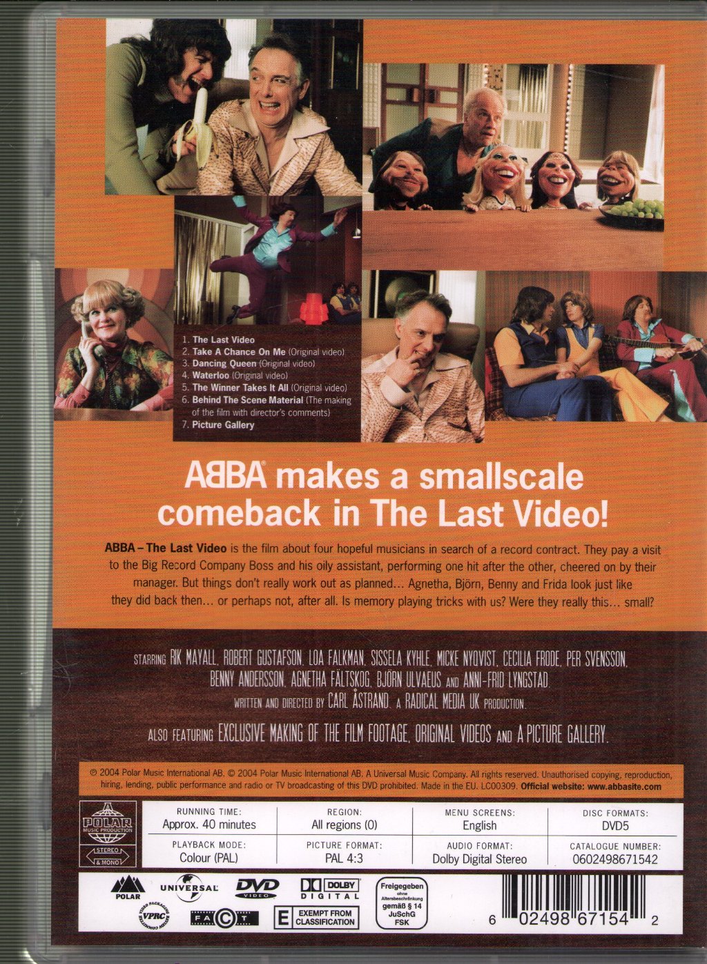 ABBA - Last Video - Dvd