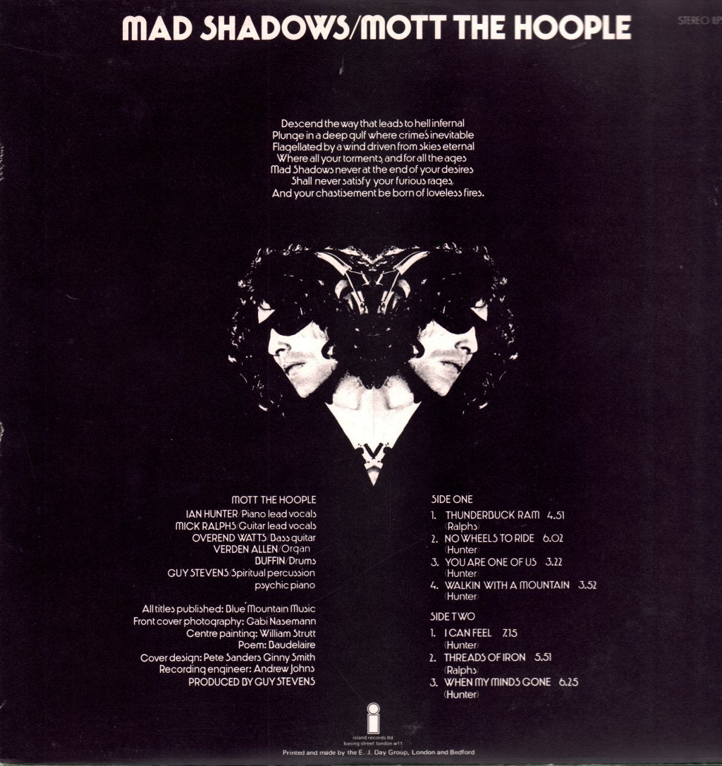 Mott The Hoople - Mad Shadows - Lp