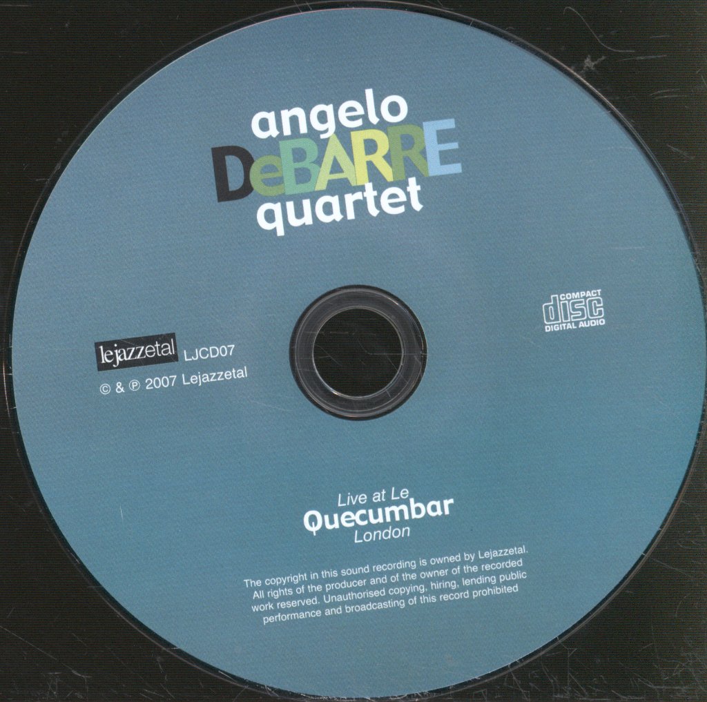 Angelo Debarre Quartet - Live At Le Quecumbar London - Cd
