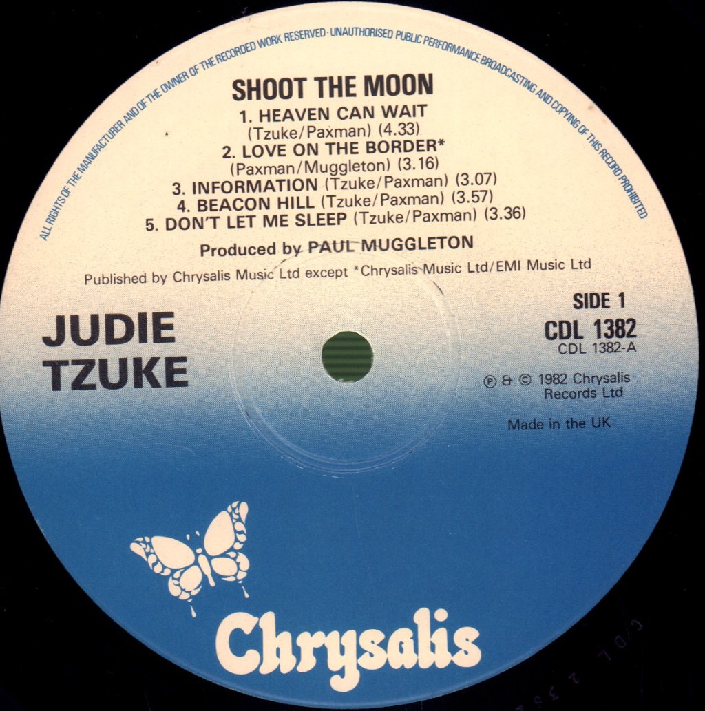 Judie Tzuke - Shoot The Moon - Lp