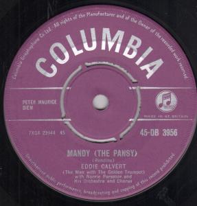 Eddie Calvert - Mandy - 7 Inch