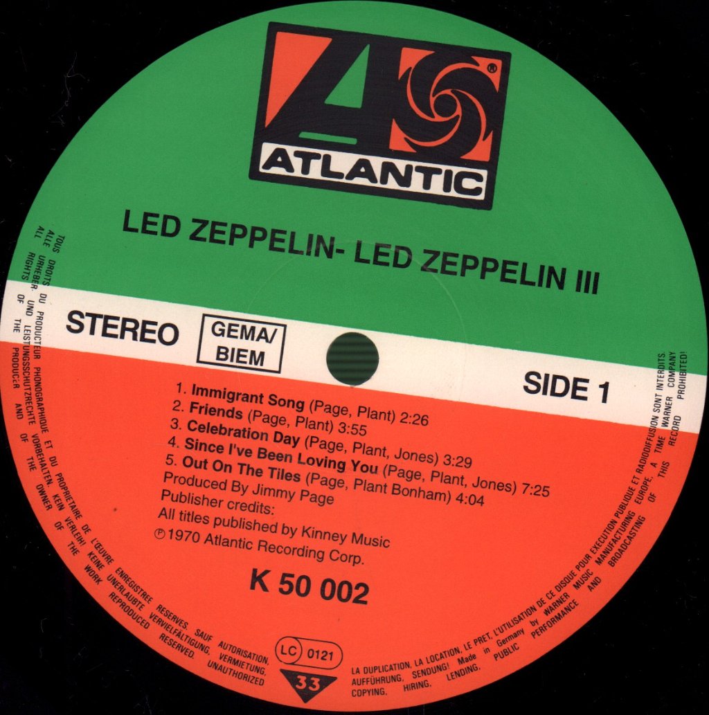 Led Zeppelin - 3 - Lp