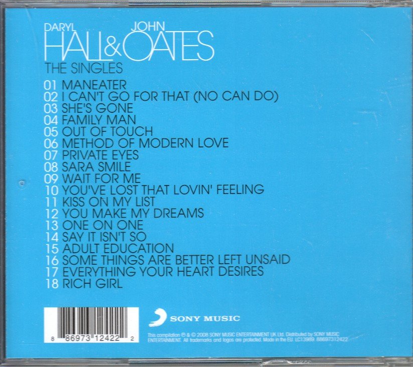 Hall And Oates - Singles - Cd