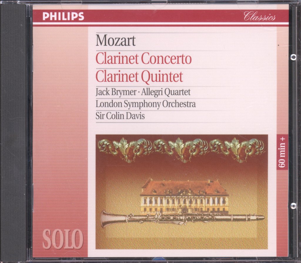 London Symphony Orchestra, Sir Colin Davis - Mozart - Clarinet Concerto / Clarinet Quintet - Cd