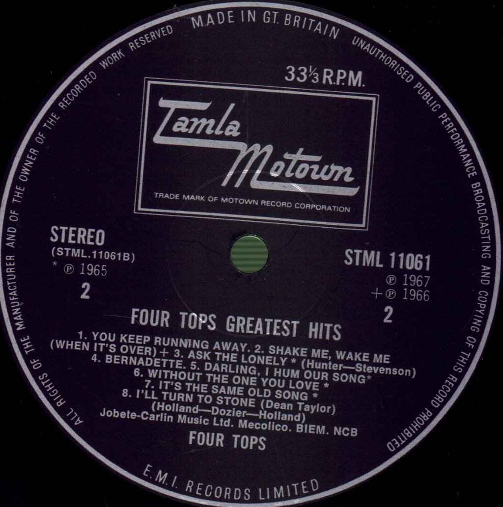 Four Tops - Greatest Hits - Lp