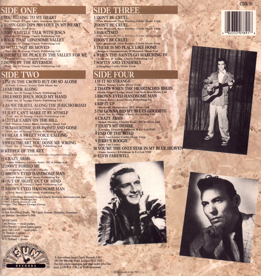 Million Dollar Quartet - Complete Million Dollar Session (December 4th 1956) - Double Lp