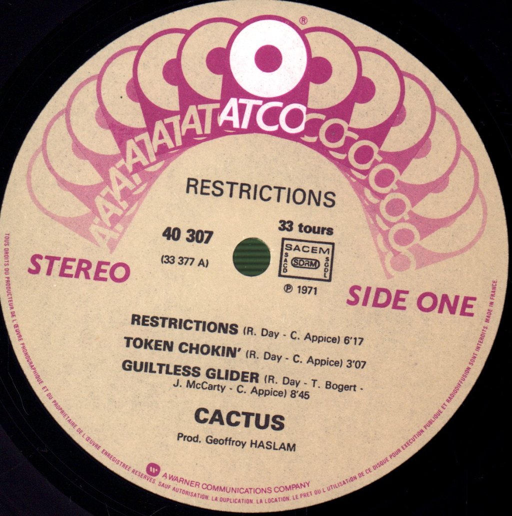 Cactus - Restrctions - Lp