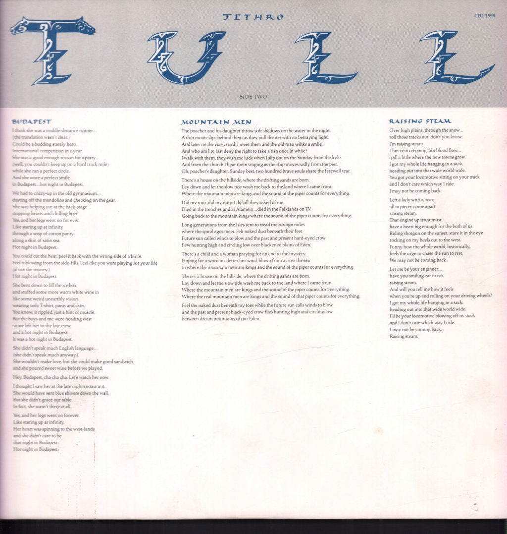 Jethro Tull - Crest Of A Knave - Lp
