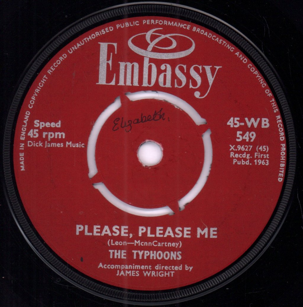 Mike Redway / The Typhoons - That's What Love Will Do / Please, Please Me - 7 Inch