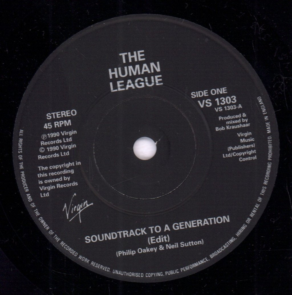 Human League - Soundtrack To A Generation - 7 Inch