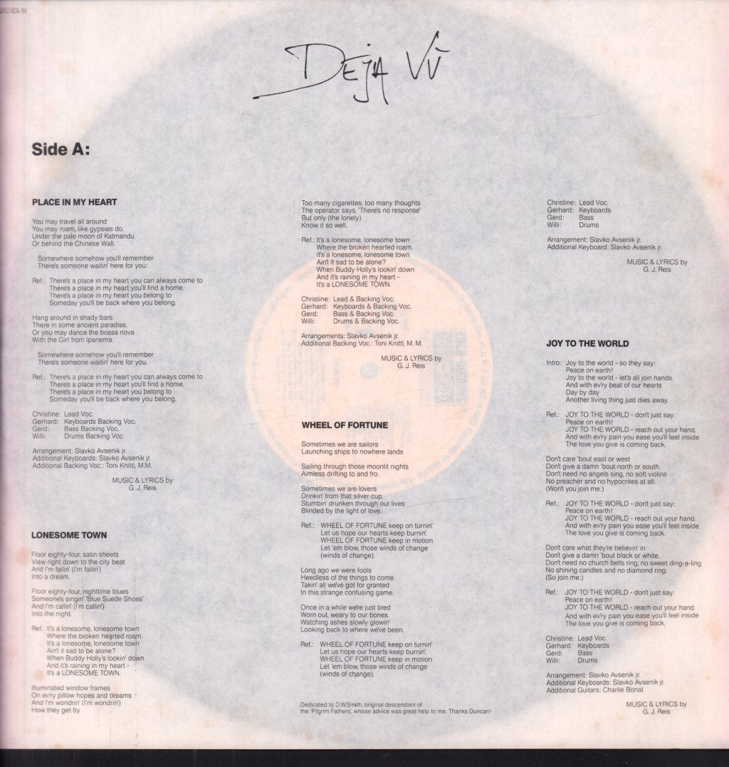 Deja Vu (80'S Group) - Deja Vu - Lp