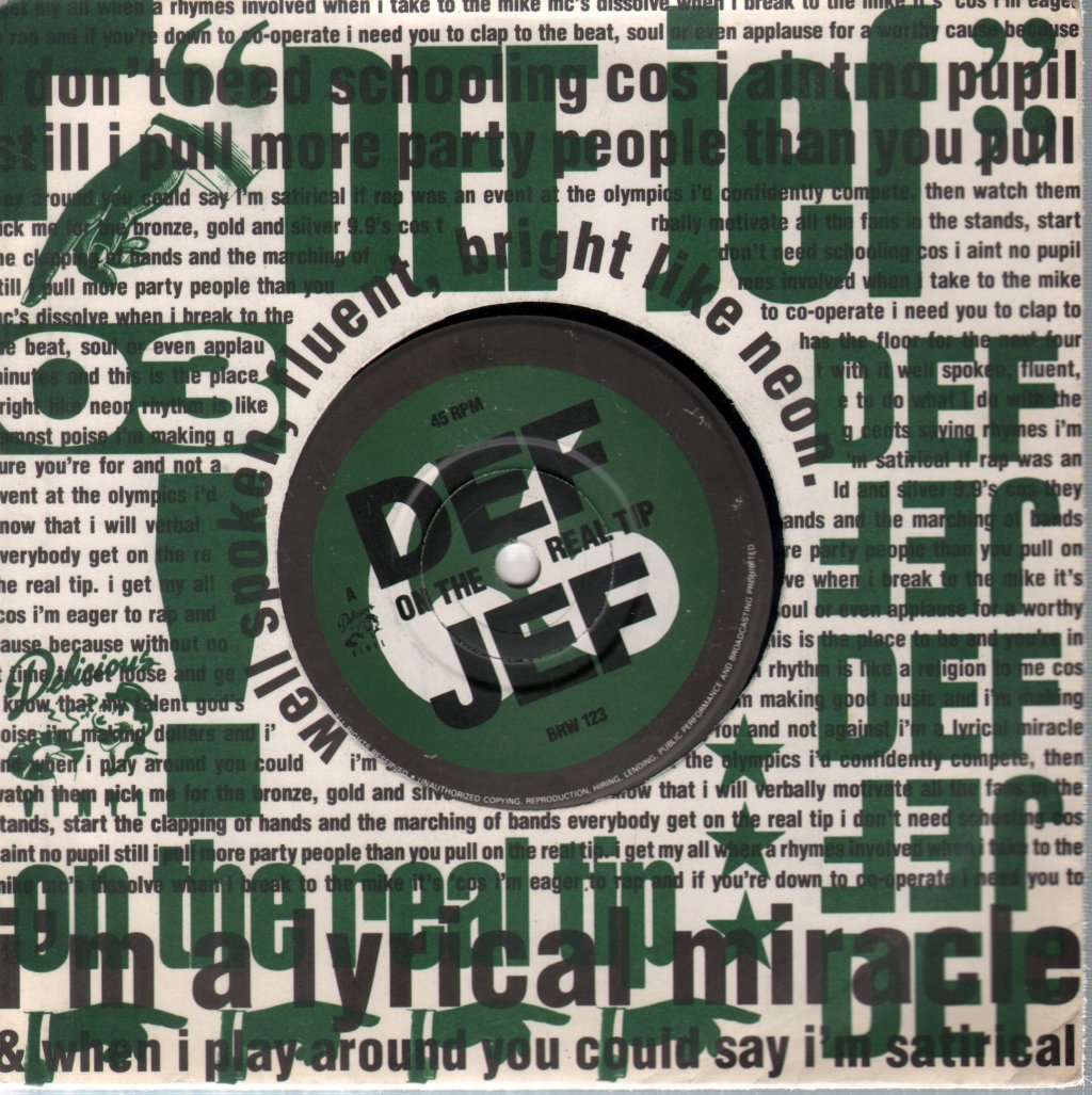 Def Jef - On The Real Tip - 7 Inch