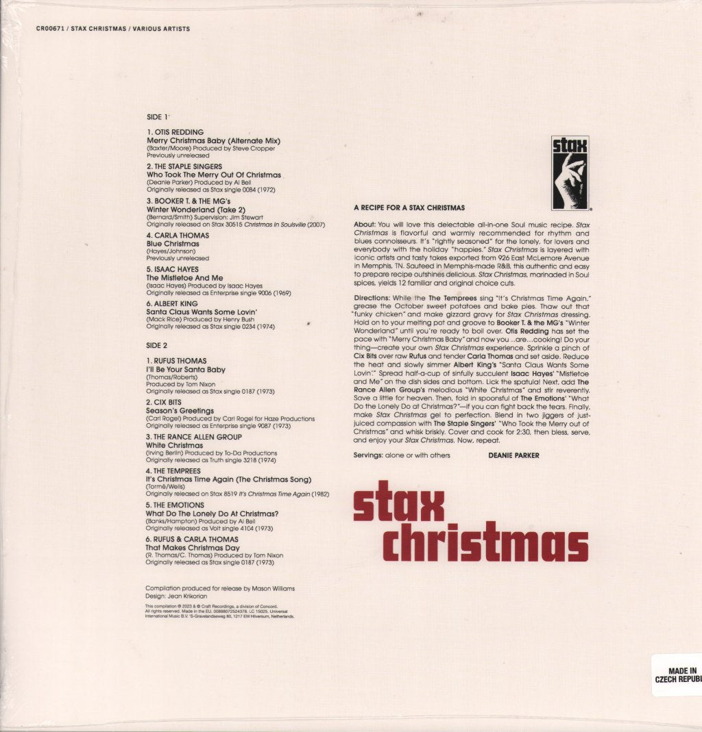 Various Artists - Stax Christmas - Lp