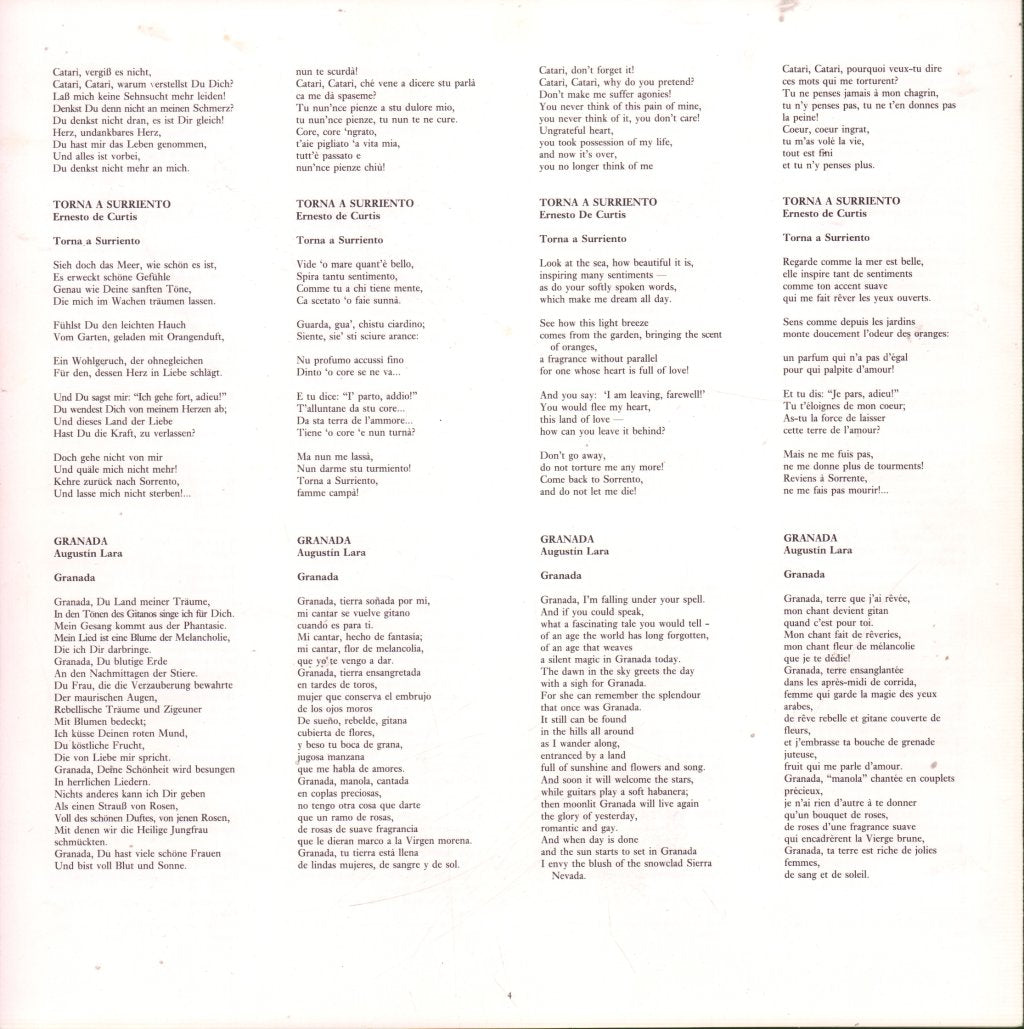 Carreras Domingo Pavarotti - In Concert - Lp