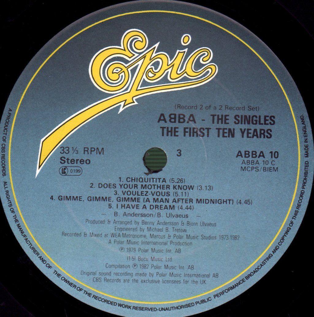 ABBA - Singles - Double Lp