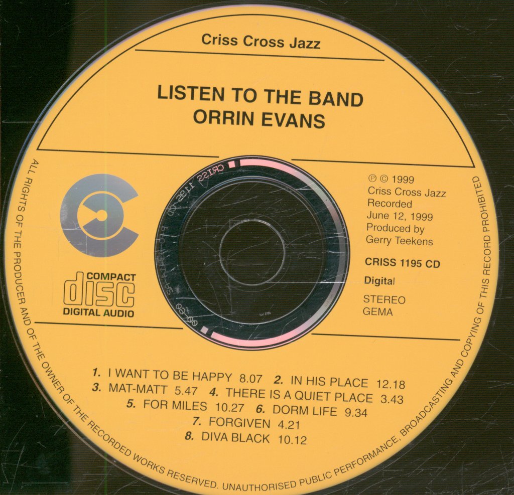 Orrin Evans - Listen To The Band - Cd