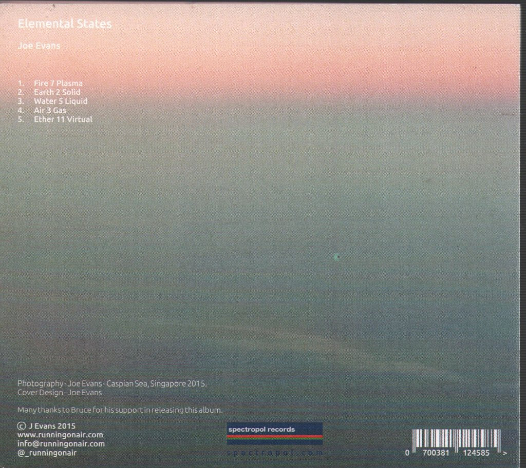 Joe Evans - Elemental States - Cdr