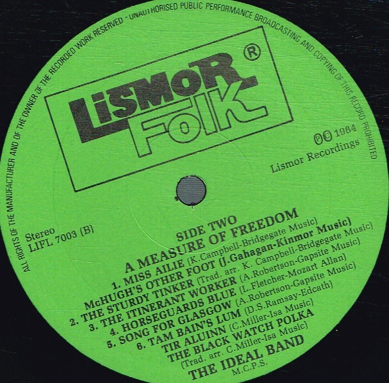 Ideal Band - A Measure Of Freedom - Lp