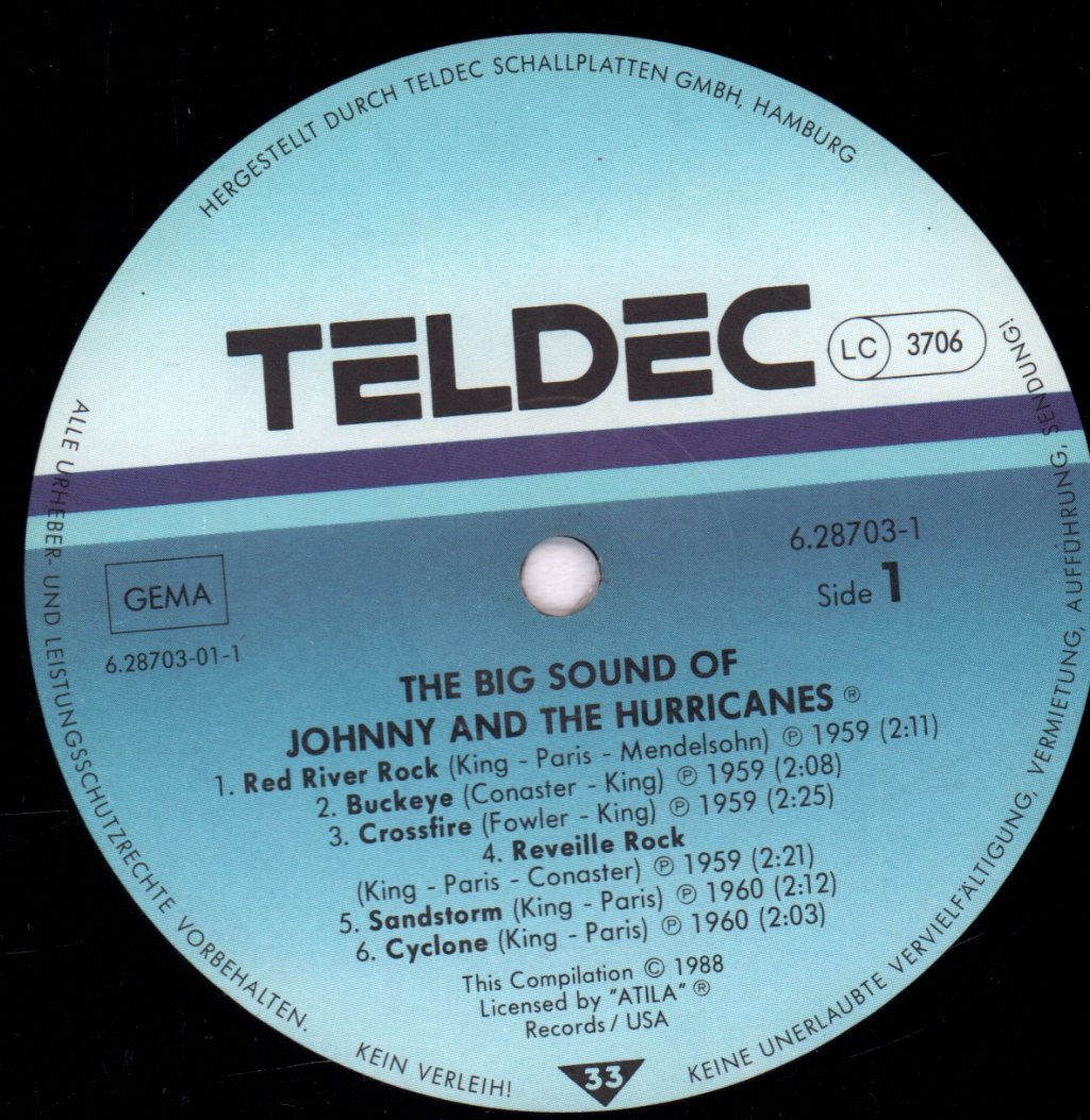 Johnny And The Hurricanes - Big Sound Of - Double Lp