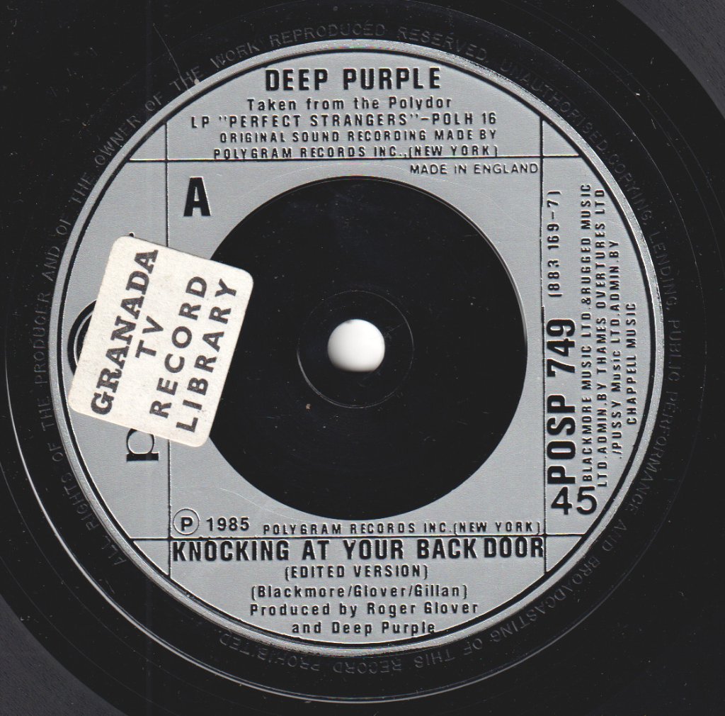 Deep Purple - Knocking At Your Back Door - 7 Inch