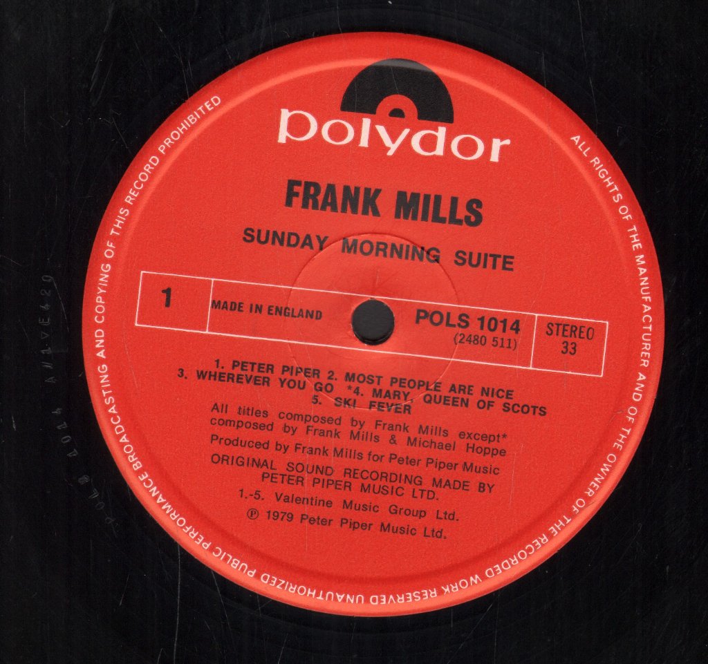 Frank Mills - Sunday Morning Suite - Lp