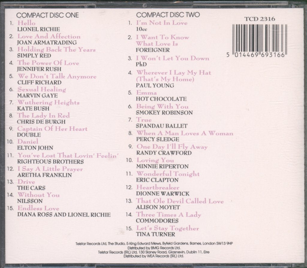 Various Artists - Greatest Love - Cd Set