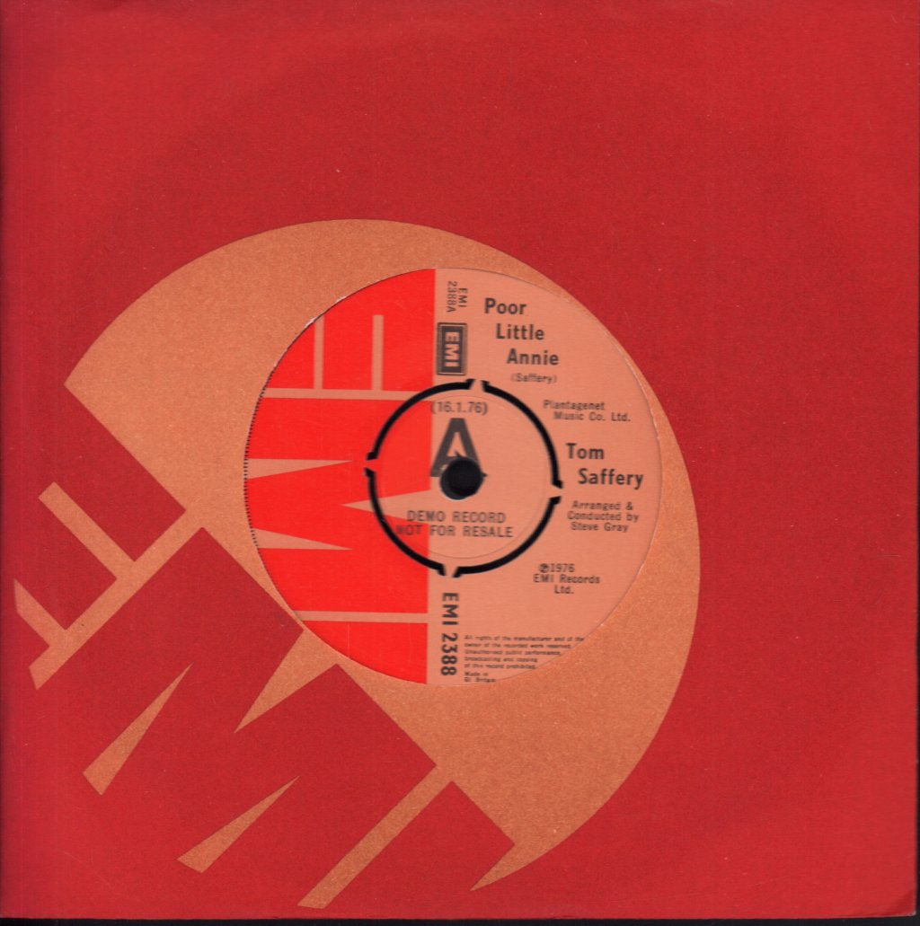 Tom Saffery - Poor Little Annie - 7 Inch