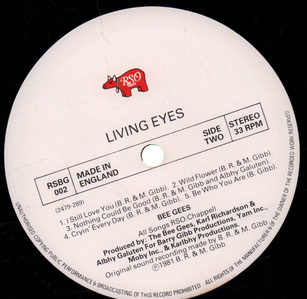 Bee Gees - Living Eyes - Lp