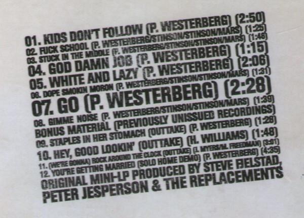 Replacements - Stink ("Kids Don't Follow" Plus Eleven) - Cd