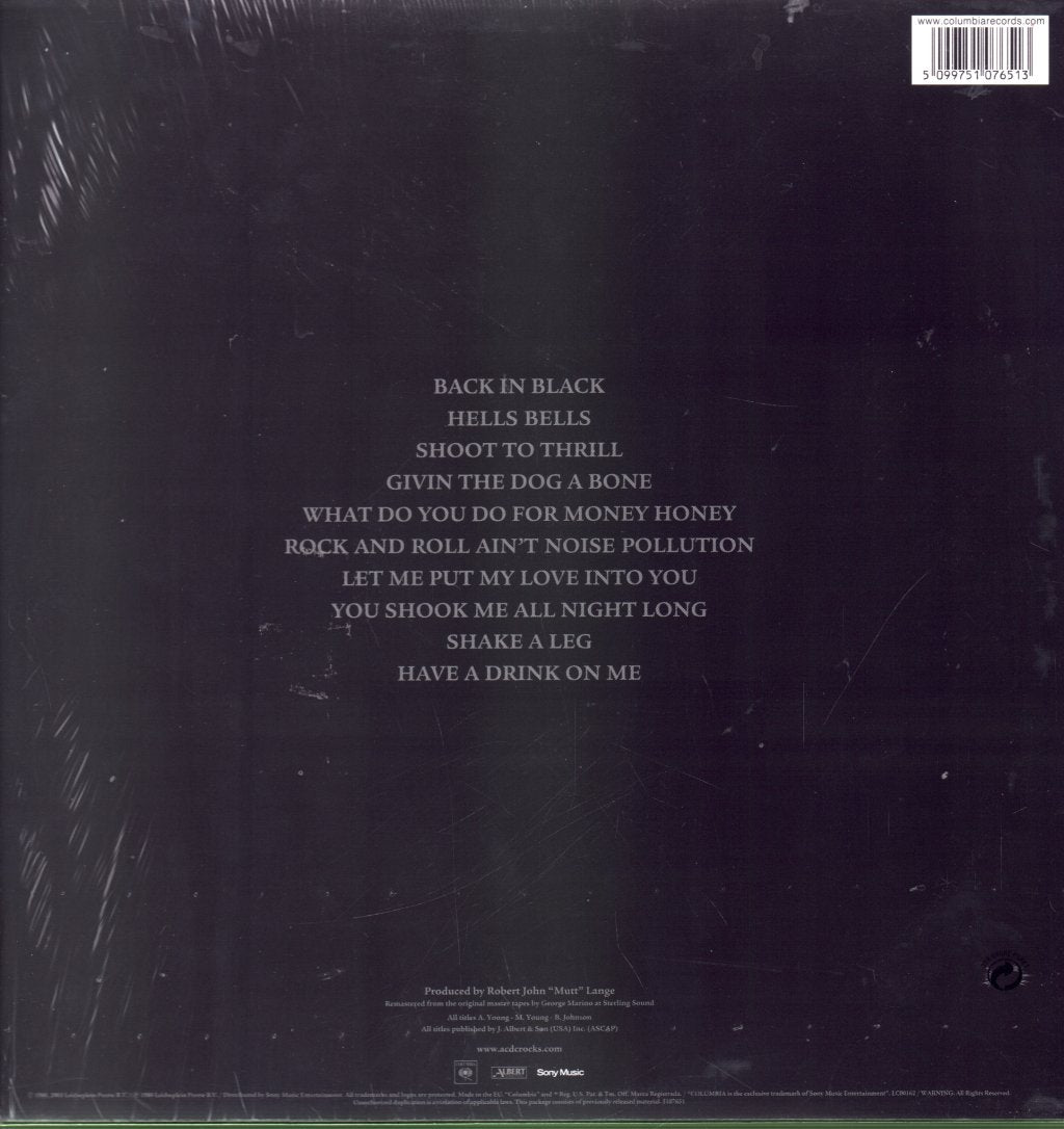 AC/DC - Back In Black - Lp