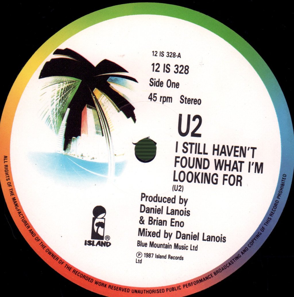 U2 - I Still Haven't Found What I'm Looking For - 12 Inch