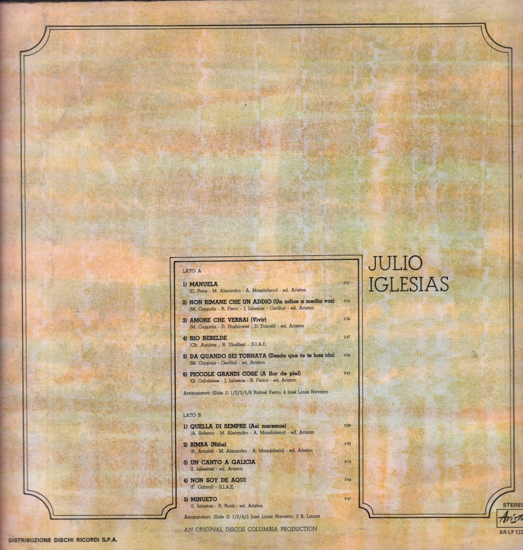 Julio Iglesias - Julio Iglesias - Lp
